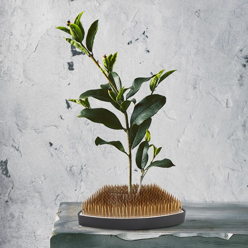 Arc shaped Flower Kenzan Holder Flower Arrangement Needle Pin Arranging Tool Accessories(L )