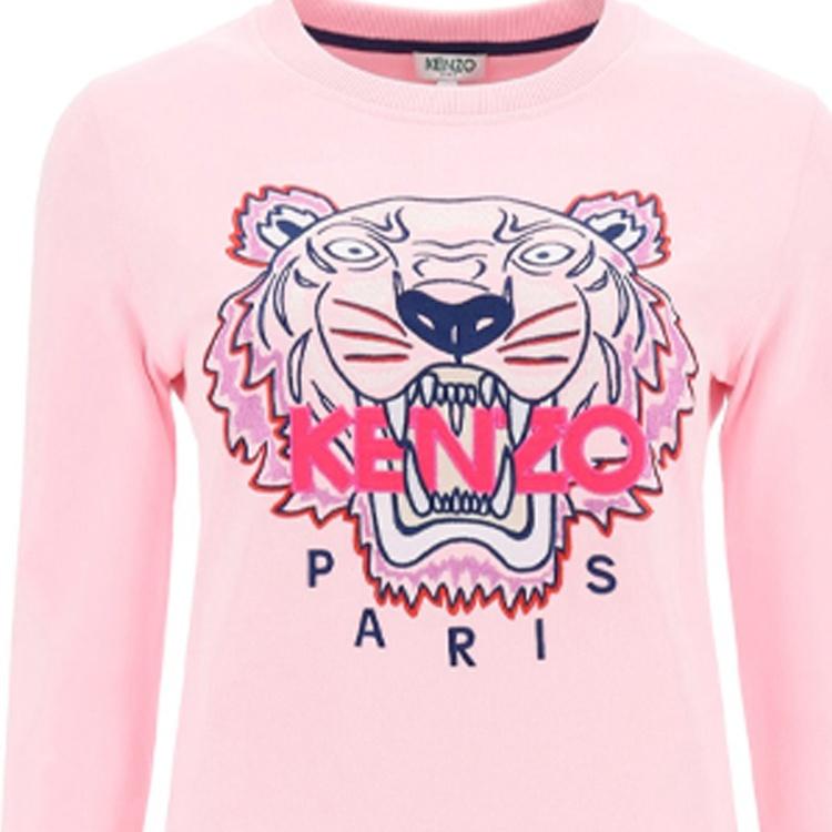 Kenzo Sweatshirts Women's Pink Crew Neck Moderate Regular F952SW7054XA-33