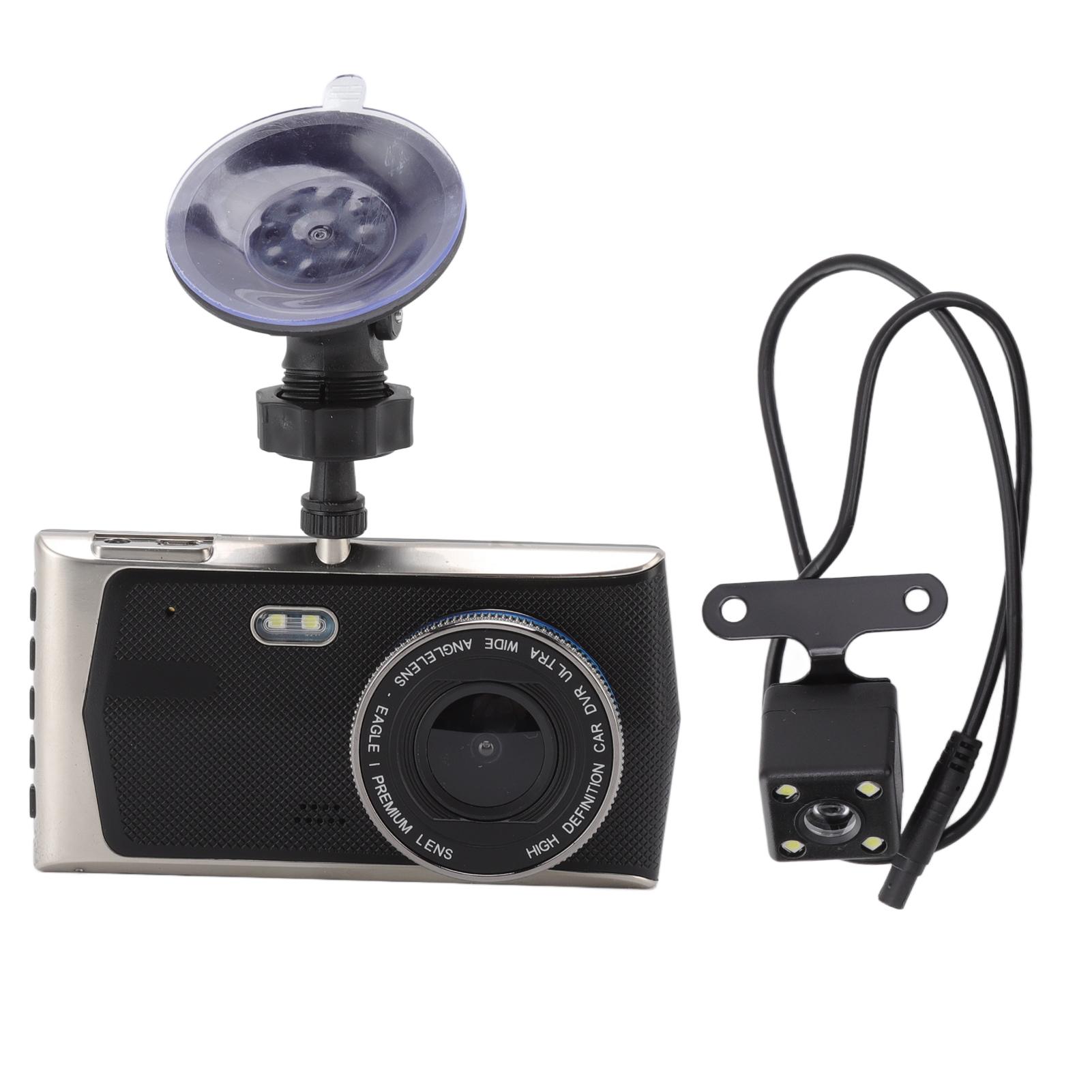 

Driving Recorder Double Lens HD Loop Recording Motion Detection Car Recording Camera For Vehicles