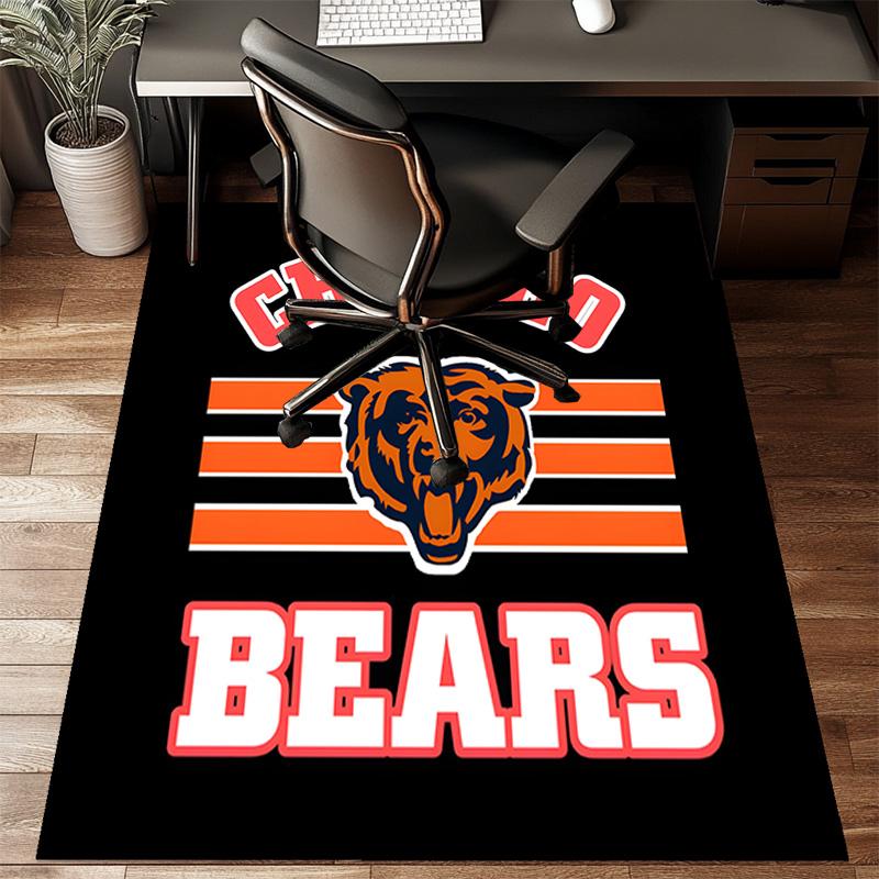 Chicago Bears Rug Game Carpet, Floor Mat for Bedroom Living Room Entryway Rug, Home Decor Idea Gift for Christmas Birthday