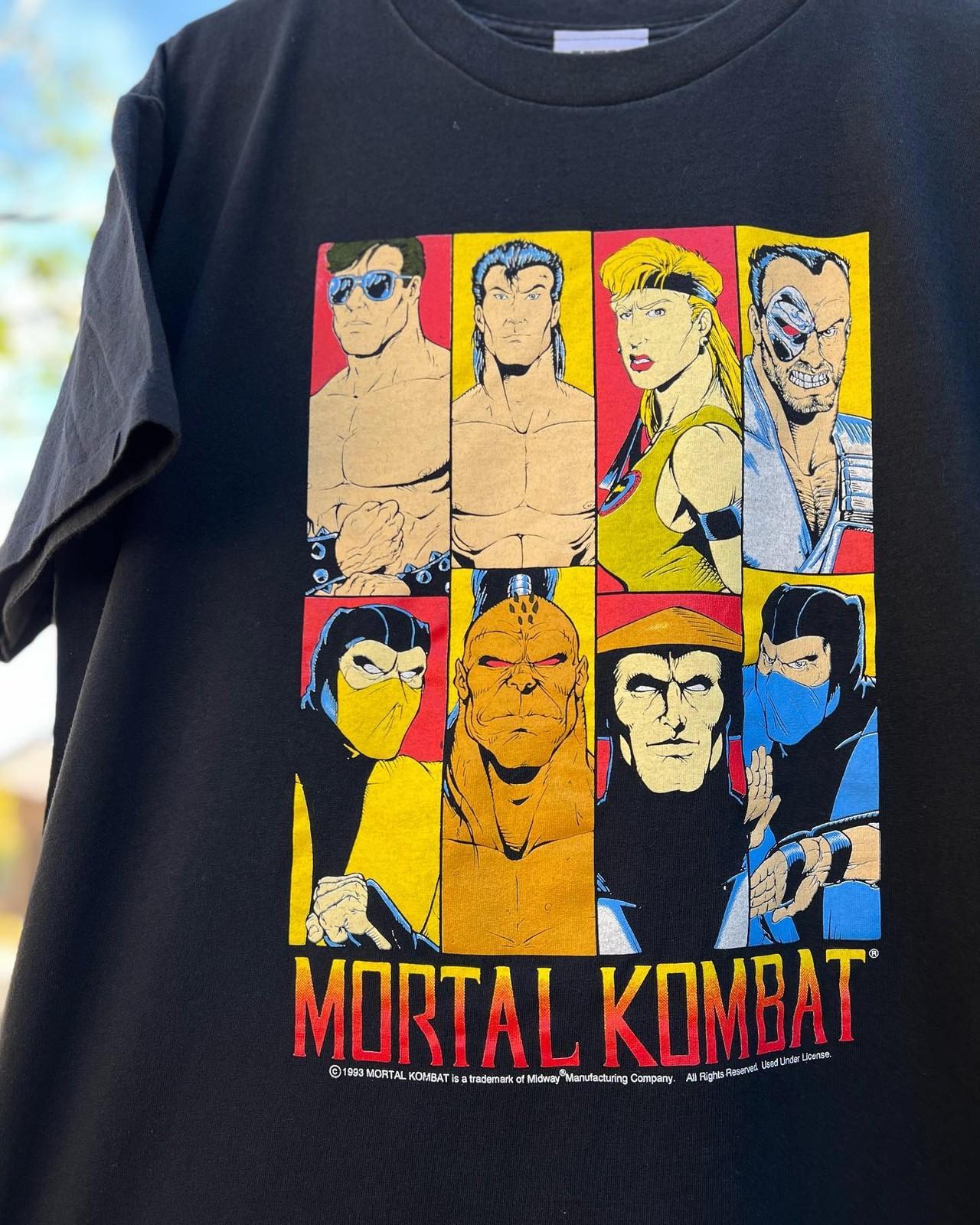 Vintage Mortal Kombat Roster Shirt Rare Design Black Unisex Shirt S-5XL WA2587 M