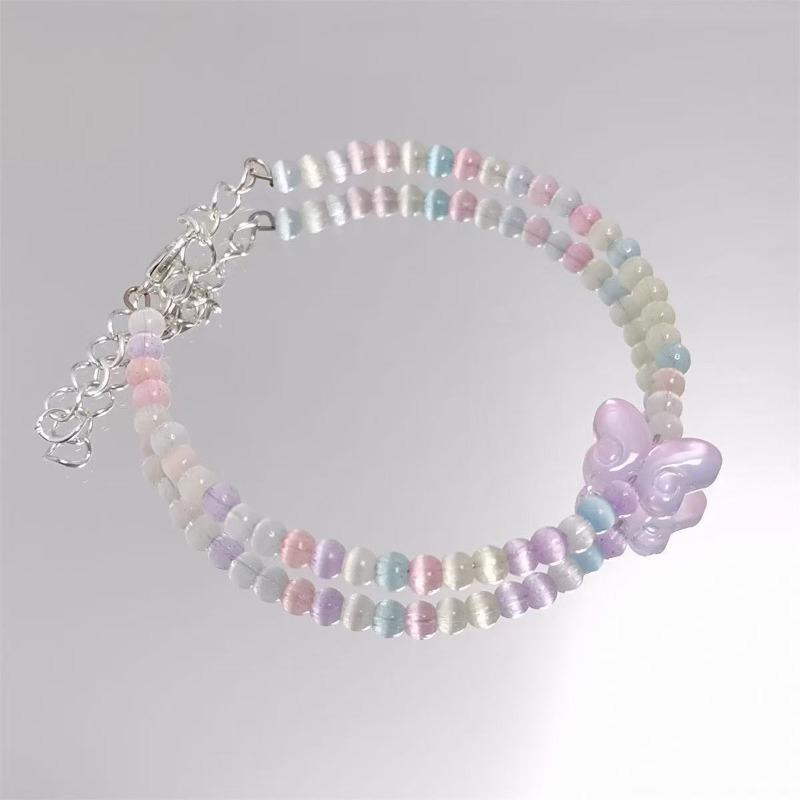 Super Divine Cat Eye Quartz Crystal Bracelet - Delicate Beaded Handcrafted Bracelet