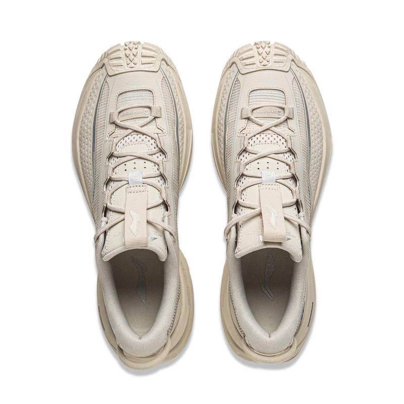 New LiNing CF Su Xingchuan Shock Absorbers Slip Resistant Breathable Low top Hiking Shoes Unisex Gravel White Gray AHTU023-17