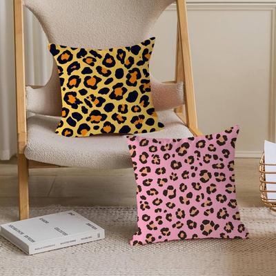 Leopard Print Pattern Pillowcase Toon Gift Cushion Cover Bedroom Home Sofa Chair Seat Decor Pillow Case