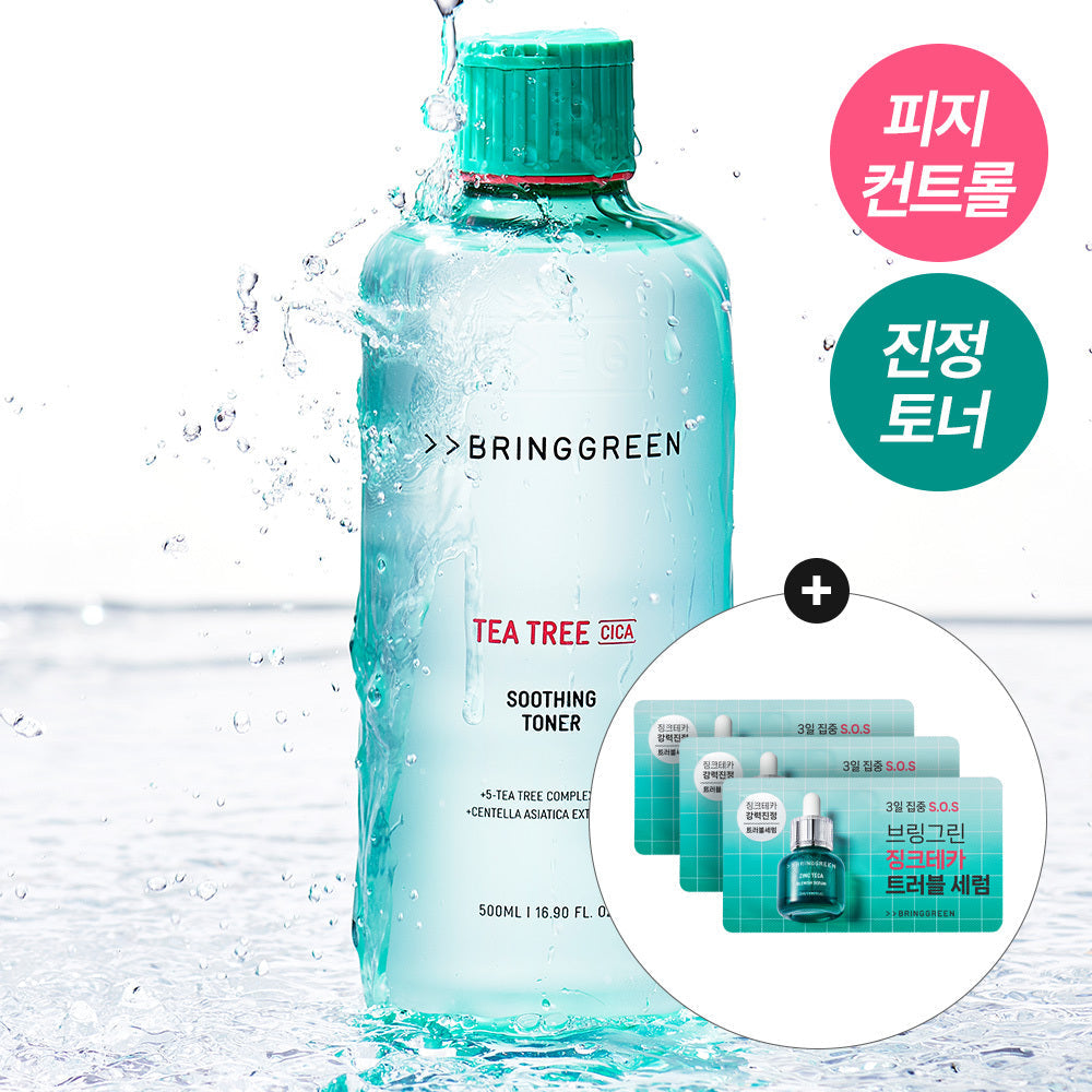 BRINGGREEN Tea Tree Cica Soothing Toner 500ml Toner 250ml