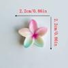 10 Pcs New Cartoon Colorful Dreamy Five-Petaled Flowers Resin Flat Back Scrapbook Diy Jewelry Hair Accessories Decor Crafts A92