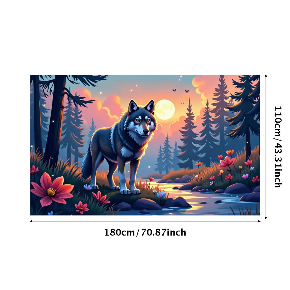 

Natural Decorative banner Elegant Forested Artistic Photography prop Lush Sunset print for Party