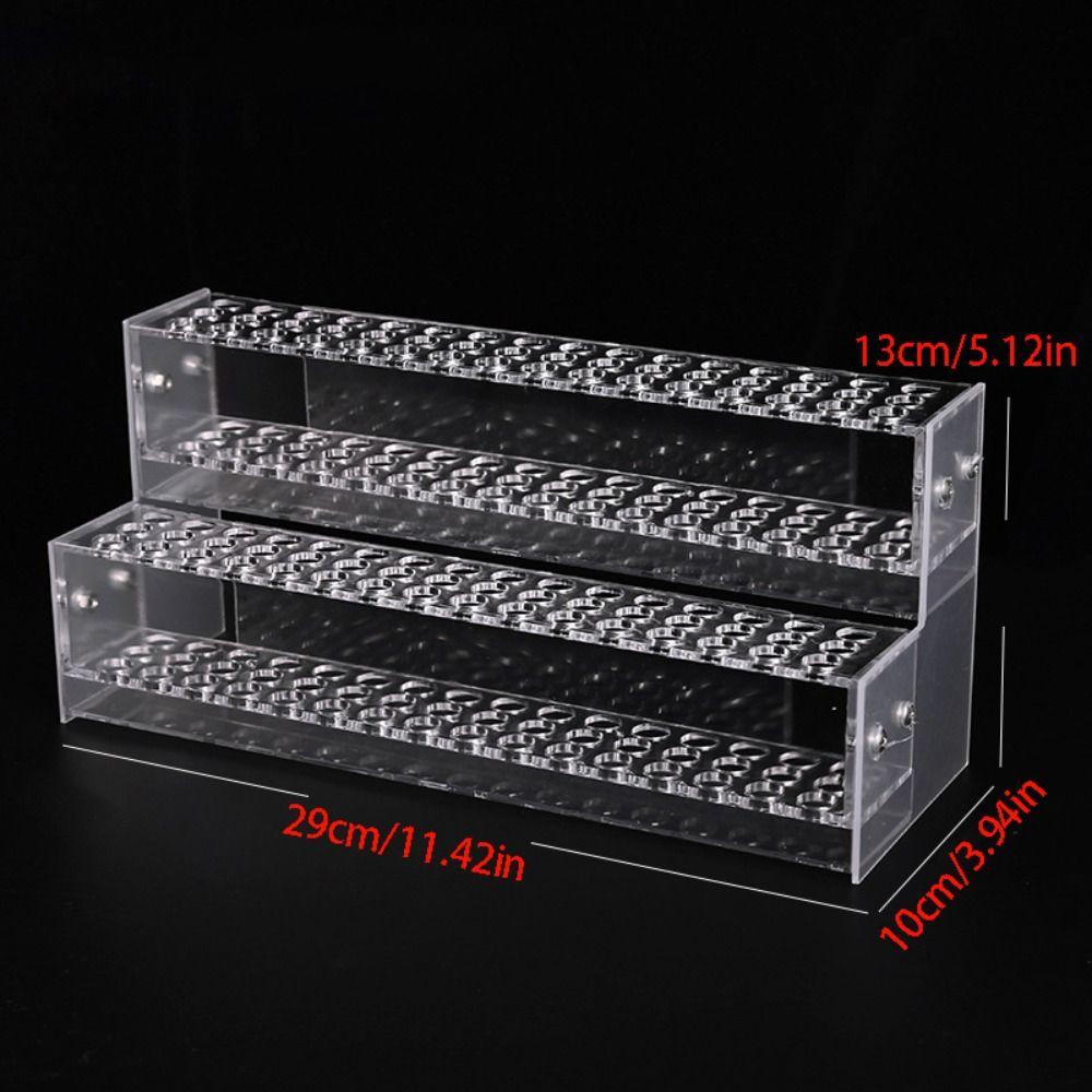 Transparent Stationery Display Shelf Acrylic Makeup Brush Holder Pencil Organizer Office/School