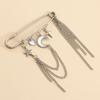 Elegante Perlenketten Quastenbrosche Mode Damen Kleidung Dekor Accessoires Schmucknadel Hosen Taillenverstellstifte Taschenanhänger Geschenke