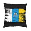 Nordic Canary Island Flag Cushion Cover Soft Flag Of Spain Throw Pillow Case Decoration Pillowcase