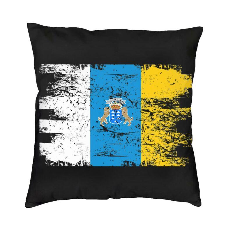 Nordic Canary Island Flag Cushion Cover Soft Flag Of Spain Throw Pillow Case Decoration Pillowcase