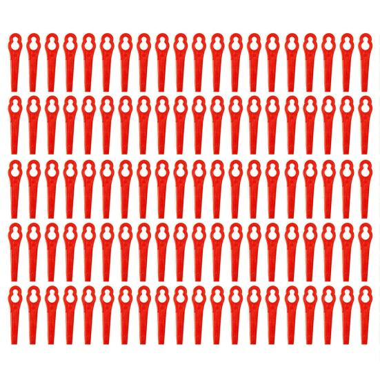 100 stk Hagearbeid Plast gressklipper klipper klippeblad trimmer kniv tilbehør