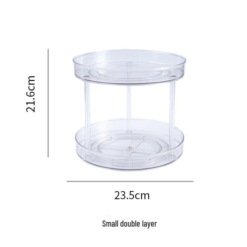 

Прозрачный ПЭТ Вращающийся Кухонный Органайзер для Специй и Косметики