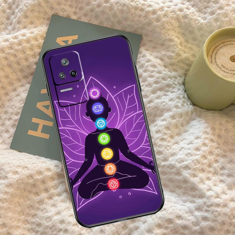 The Mandala Chakra Insist Yoga Case For Xiaomi 13 14 15 Ultra 11T 12T 13T 14T Pro POCO X7 Pro X3 X5 F5 F6 M6 X6 Pro Cover