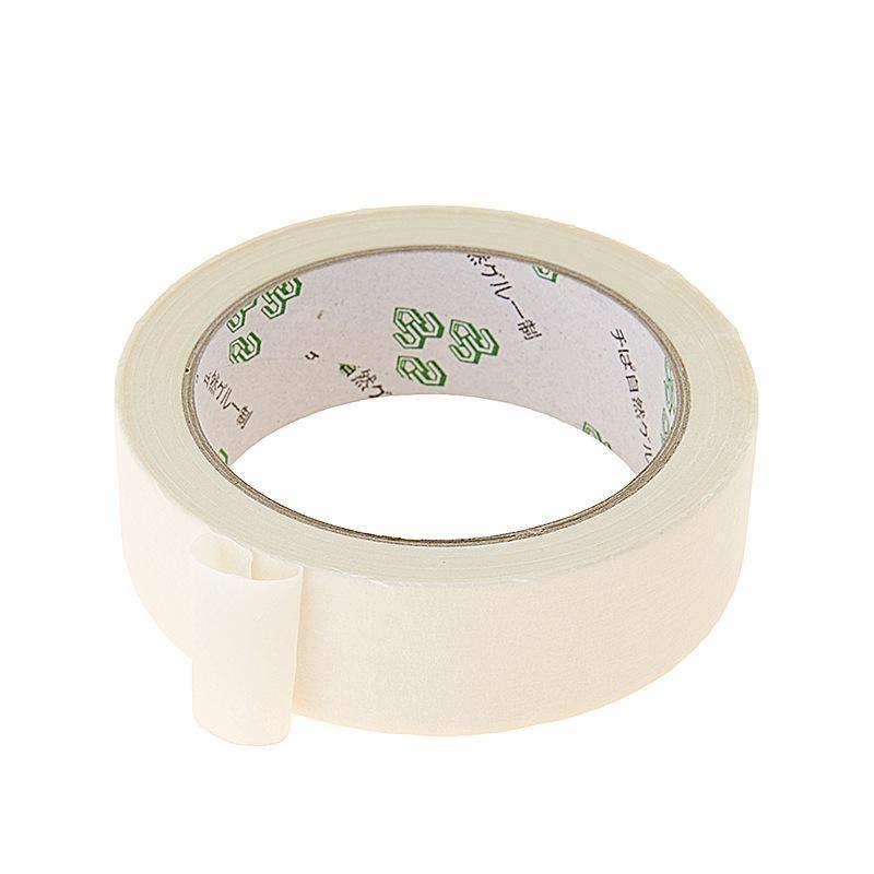 10/15/20/25mm 20m Long Masking Tape Beige Color Car Spraying Single Side Adhesive Tape for Car House Oil Painting Sketch
