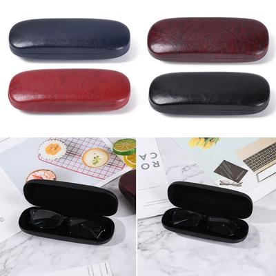 Waterproof Hard Frame Spectacle Case Eyewear Protector Reading Glasses Box Leather Glasses Case