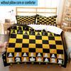 Chess Opening Strategy 3pcs Bedding,Including 1pc Duvet Cover And 2pcs Pillowcases Perfect for Christmas,Ideal for Bedroom, Dormitory