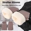 Zimowe Rękawice do Wózka Dziecięcego Wodoodporne Przeciwmroźne Rękawiczki Akcesoria do Wózka Dziecięcego