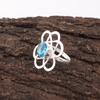Swiss Blue Topaz Gemstone Ring, Handmade Gorgeous Jewelry, 925 Solid Sterling Silver Jewelry, Bohemian Ring For Wedding Gift