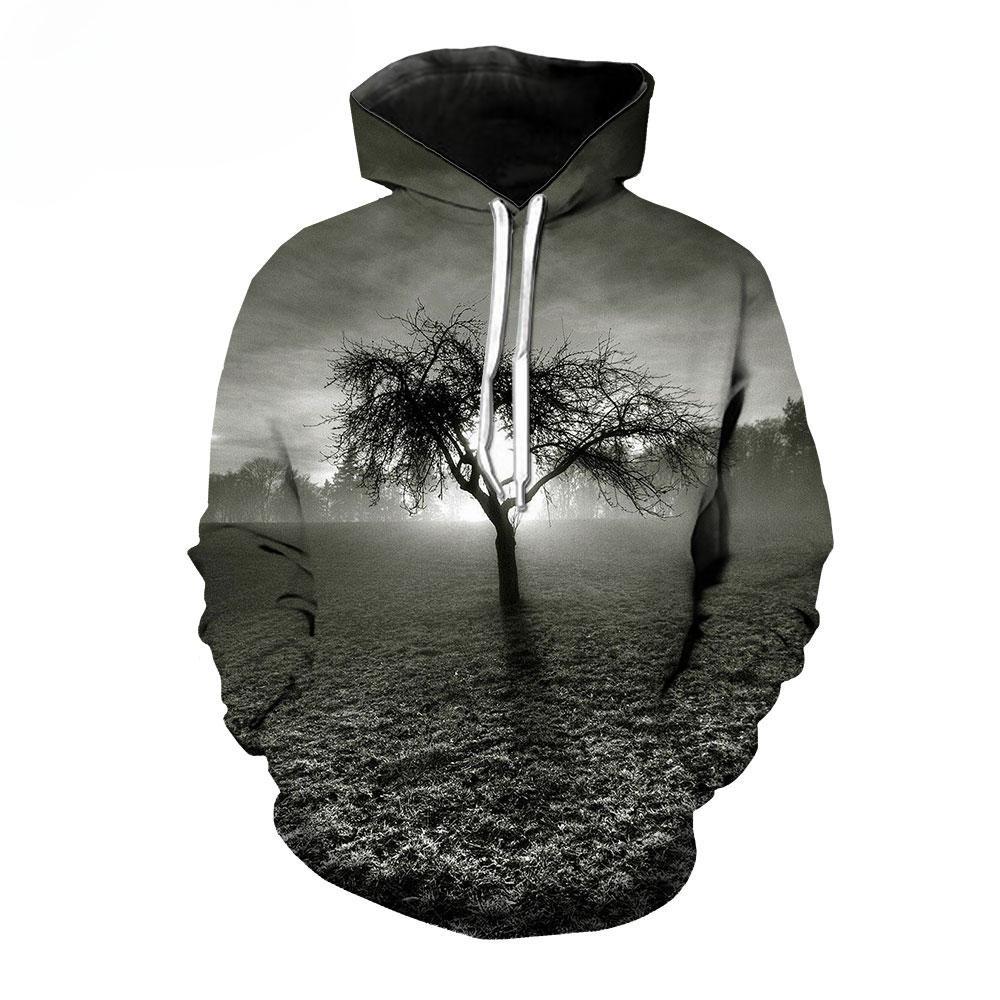 Iceberg Glacier Scenery Fleece Hoodie, Men's Thick Warm Autumn Winter Sweatshirt, Snow Mountain Ice Landscape Pullover for Outdoor Style