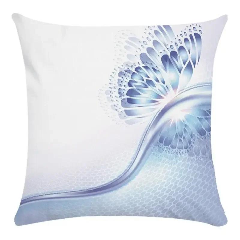 Colorful Water Butterfly Cushion Cover Pillow Decorative Dining Chair