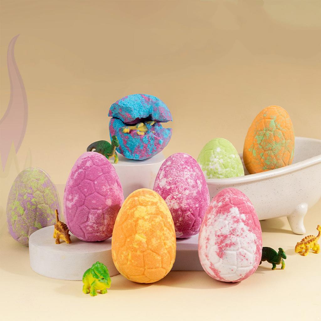 Dragon Egg Bath Bombs Kit for Kids with Dinosaur Toys Inside Fizzy Bath Set for Toddlers Boys Girls Fun Birthday Party Gifts