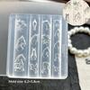 3D Blumen Schleife Pferd Silikon Nagelform Relief Design Nagelkunst Dekoration Schablone Transferform Für Nagelstudio DIY