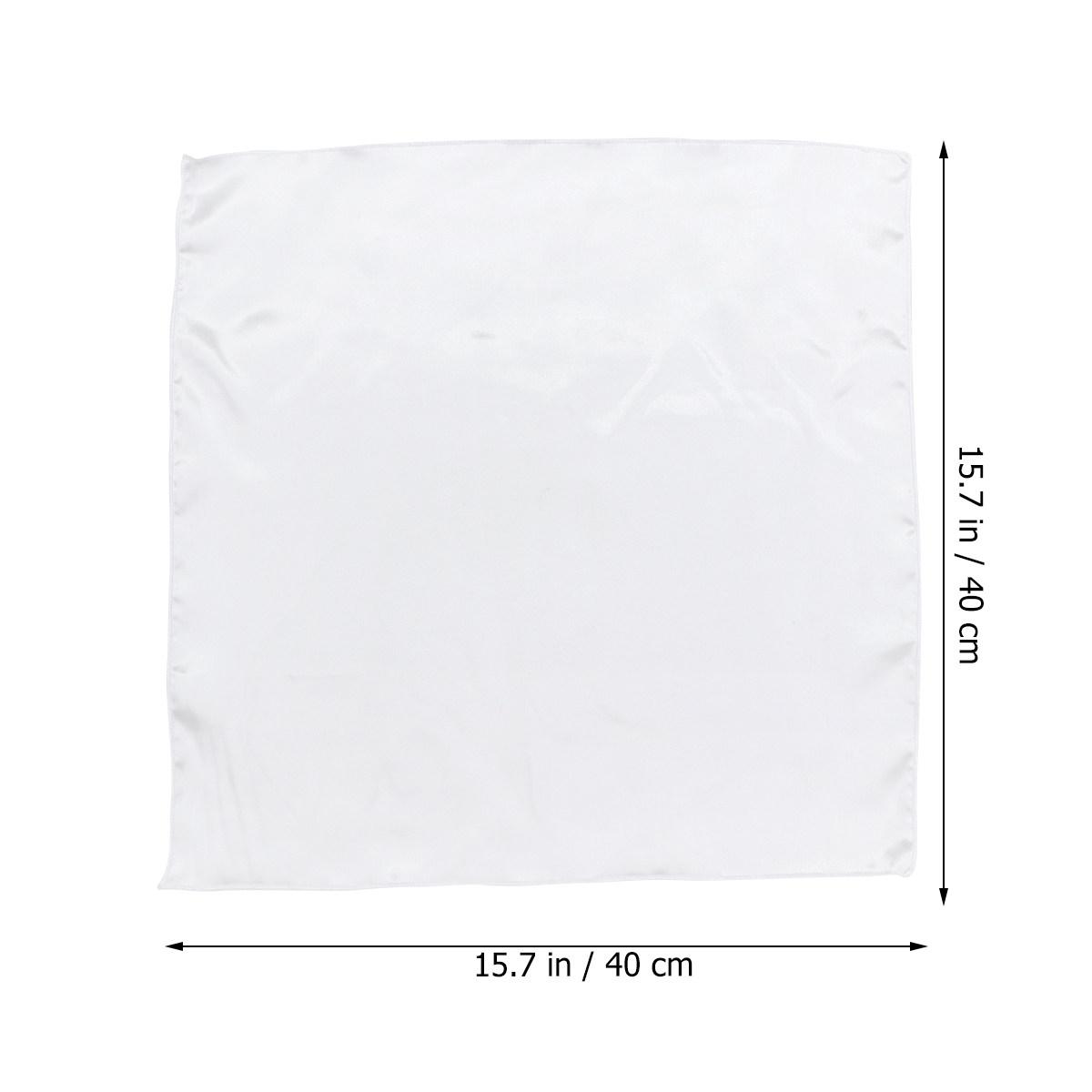 

6Pcs Solid Color Square Napkin Cloth Simple Style Polyester Soft Touch for Home Hotel Restaurant Tableware Pad Placemat 40x40cm белый
