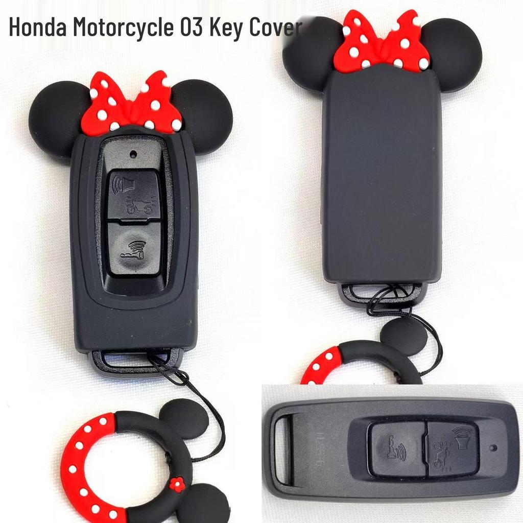 Cat Paw Cartoon Key Cover for Yamaha & Honda Motorcycles