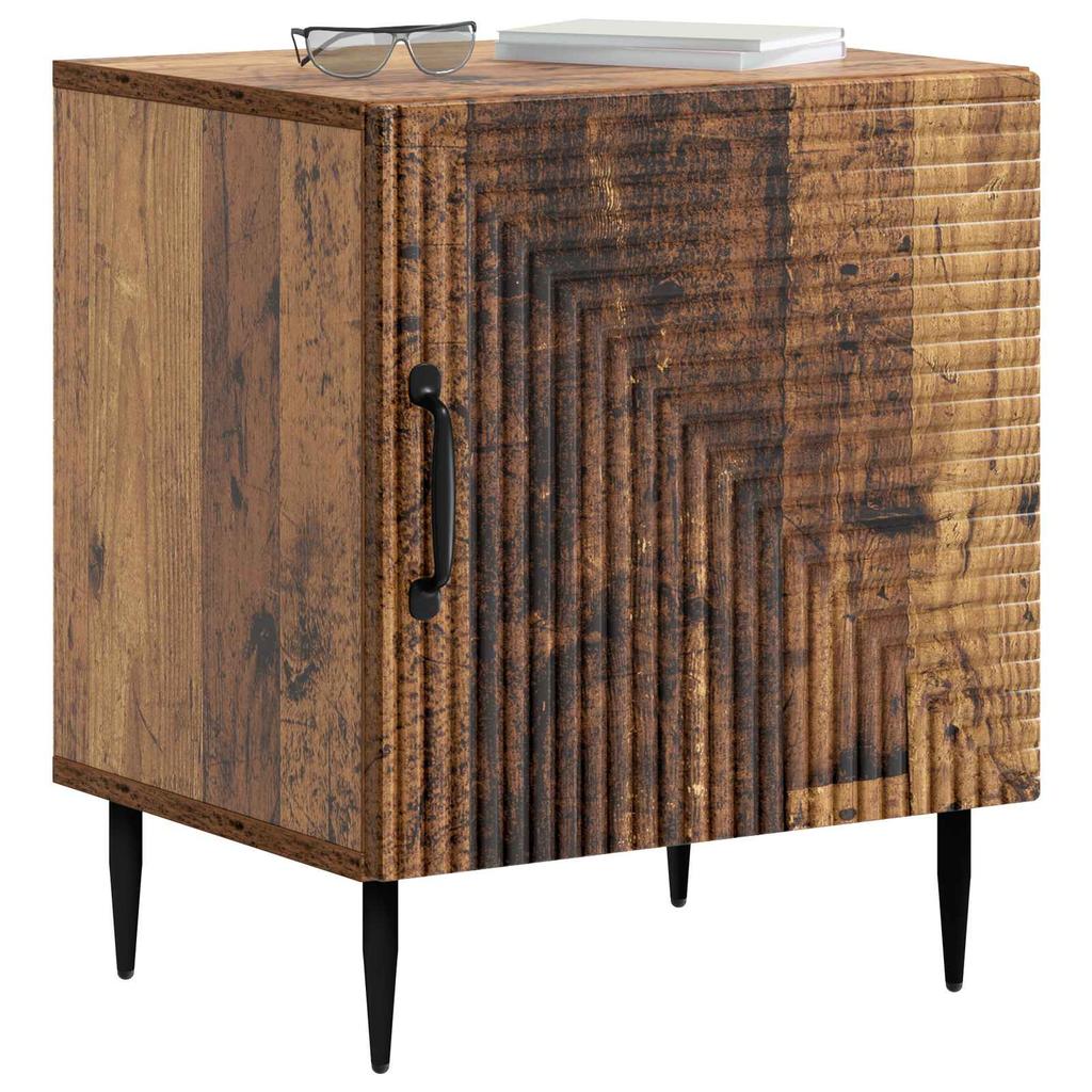 Vintage style Nightstand Reclaimed Wood Look 43 x 34.5 x 50 cm Engineered Wood