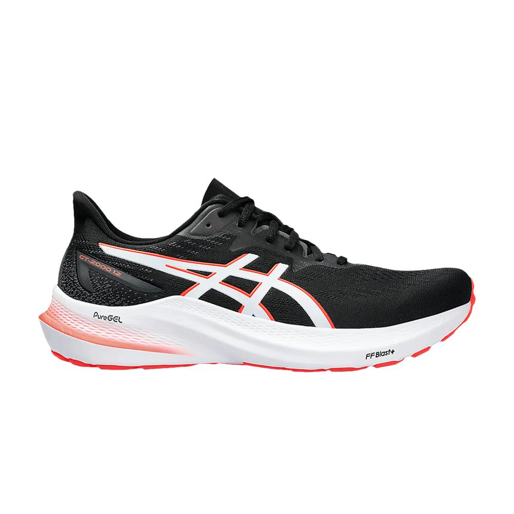 ASICS GT 2000 12 Black Sunrise Red 1011B691-004 EU 46.5