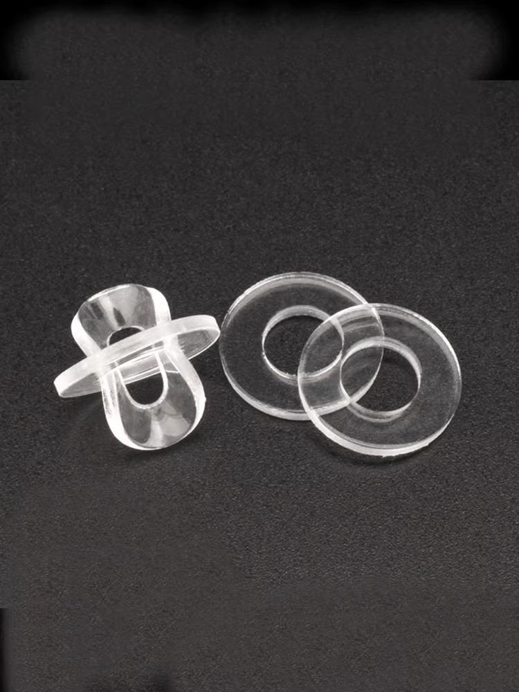 PVC Waterproof Insulating Gasket: Leakproof, Transparent Soft Pad Round Washer.