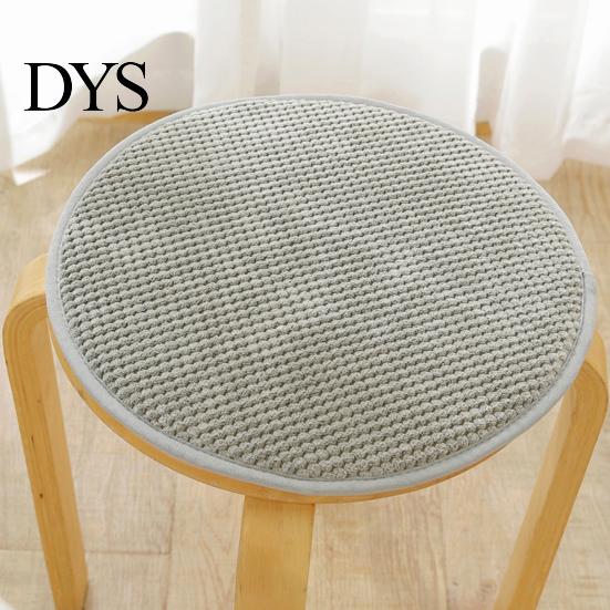 Corduroy Circular Seat Pad Round Stool Pad, 15.75" Non-slip Cushion Soft Sponge for Home Bar Stools Chair