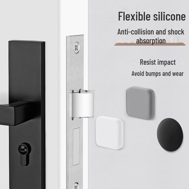 Pernă de silicon pentru mânerul ușii: Autocolant anti-coliziune, îngroșat pentru ușa din spate