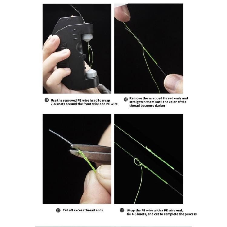 Line Knot Tying Machine for Fishing Winder Tying Tool Quick Tying Tool Fishing Line Knotting Machine Fishing Hook Tiers