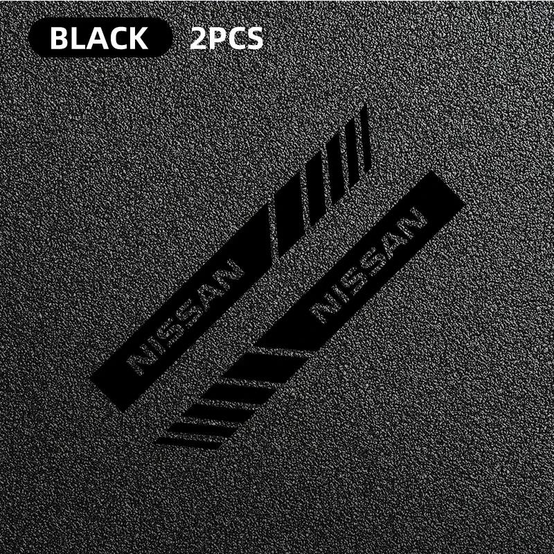 2pcs Car PVC Stripe Racing Strips Rear View Mirror Stickers For Nissan J10 X-Trail Qashqai Juke Leaf Micra NOTE Patrol Gadgets