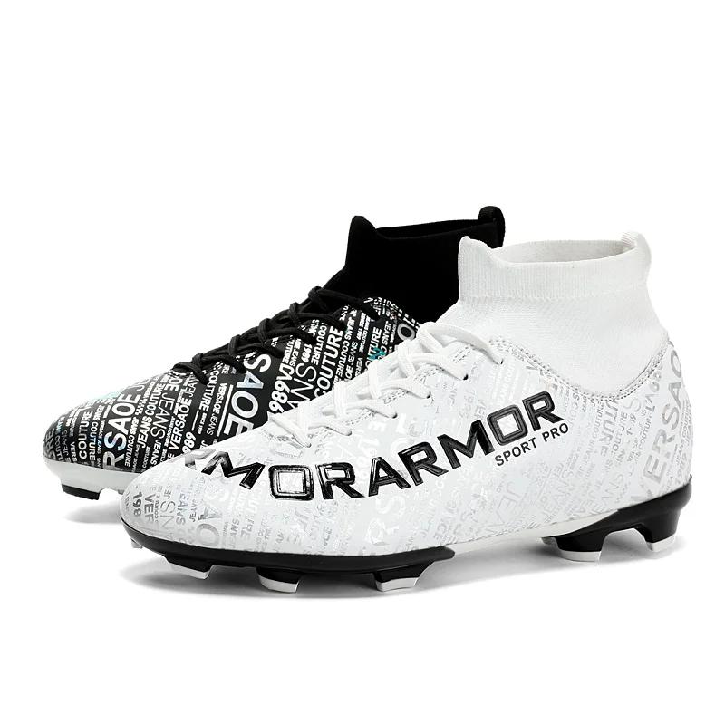 Men's Soccer Shoes Kids Football Ankle Boots Children Soccer Training Sneakers Outdoor Football Cleats Size 31-48