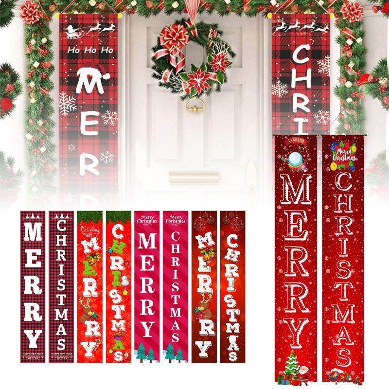 Elegant Nutcracker Christmas Decoration Hanging Door Banner Soldier Character Porch Sign