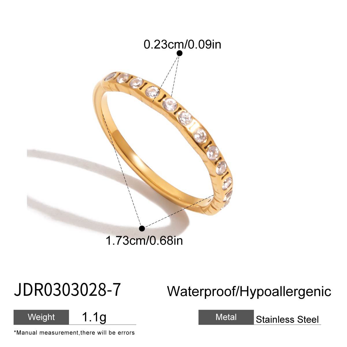 

JYL TS Bracelet Ring Combo Zircon Accent Elegant Style Boosts Romance & Luck JDR0303028-7 марді гра кольору