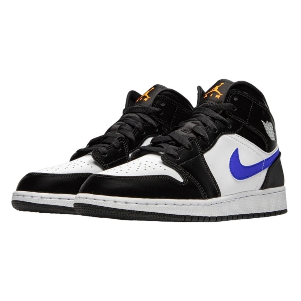 Air Jordan 1 Mid Black Racer Blue White