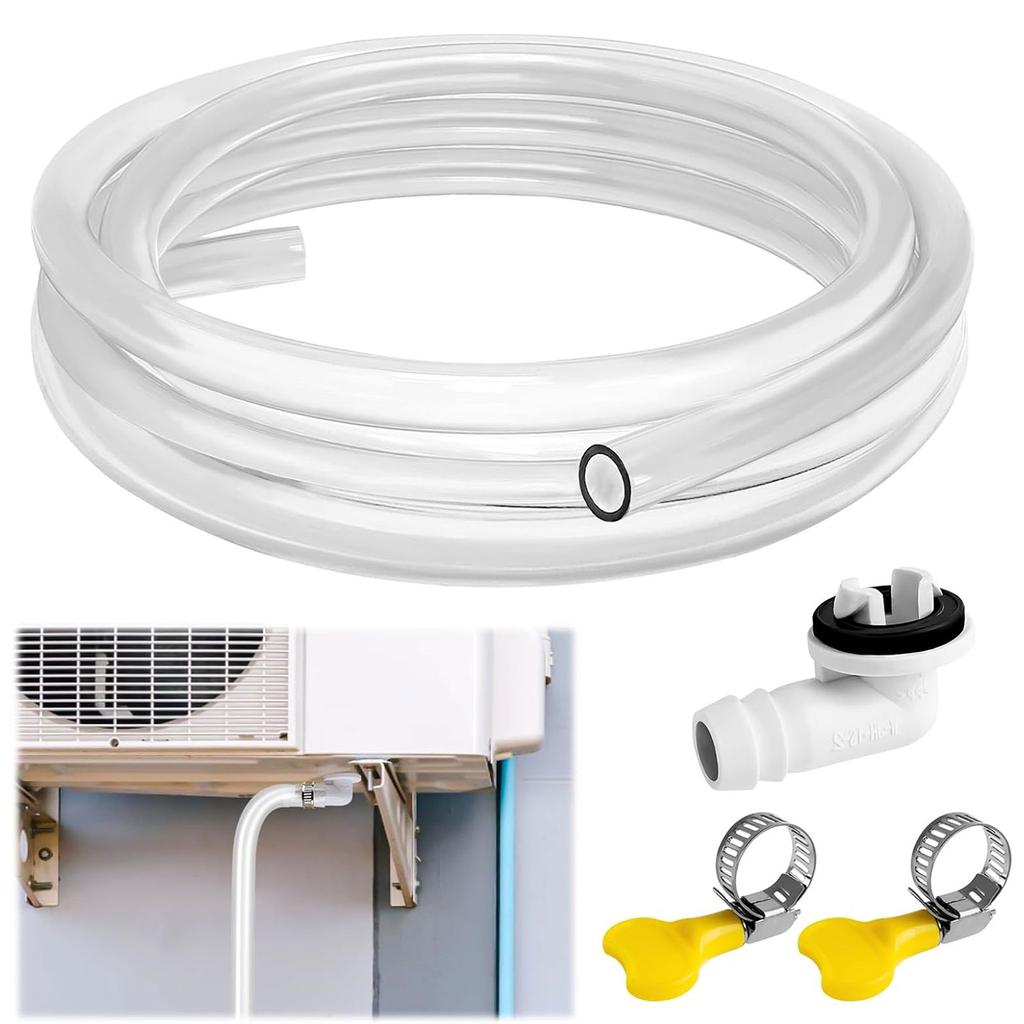 Portable Air Conditioner Drain Hose Set with Connector Air Conditioner Drainage Solution Easy to Install Drain Hose