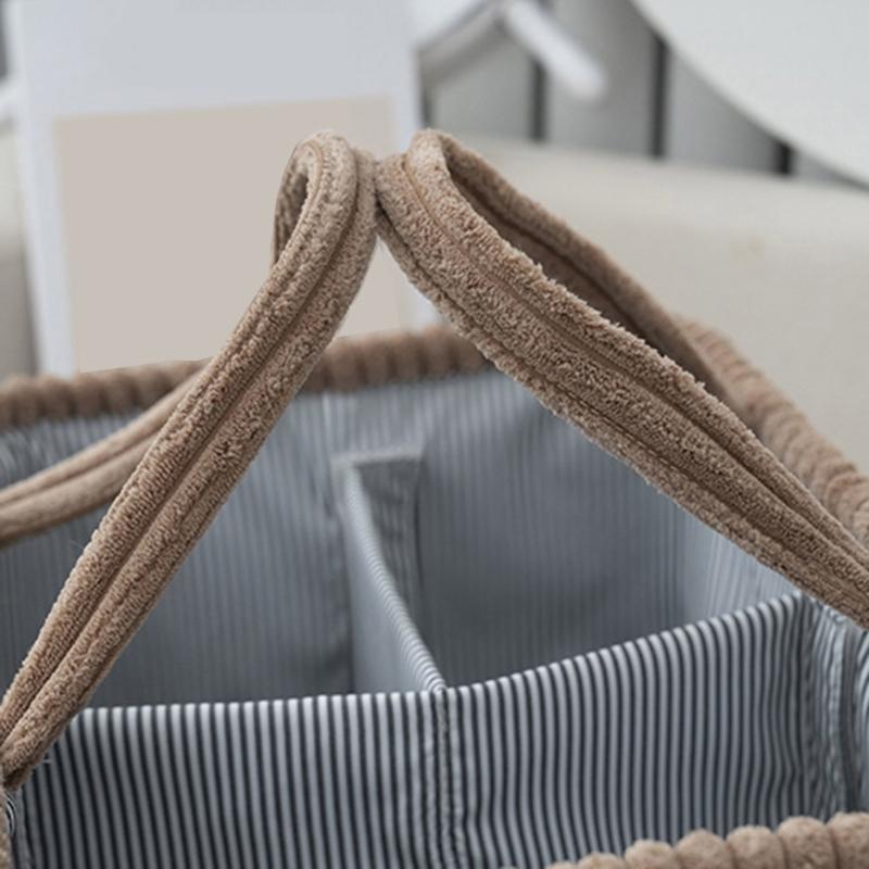 Multipurpose Fabric Storage Basket For Toy Clothes Books Multi-Compartment Organizer Modern Home Decoration