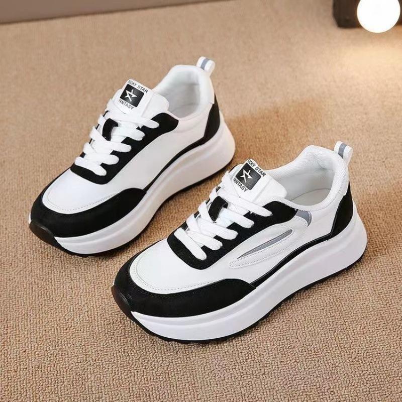 

Womens Sneakers Platform Shoes Breathable Durable Fashion Casual Sport Shoes Woman Outdoor Running Walking Shoe Zapatillas Mujer 40 чорний