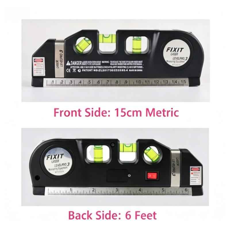 Multipurpose Infrared Level Multifunction Level Metric Ruler Straight Horizon Vertical Tape