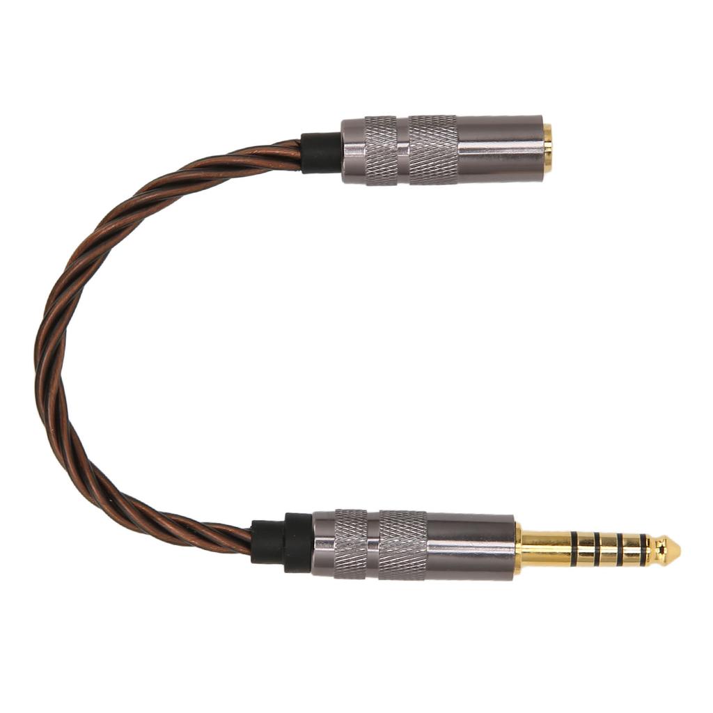 4.4mm to 2.5mm Balanced Cable Male to Female Gold Plated Plug Headphone Adapter Cable for Phones Headphones Speakers