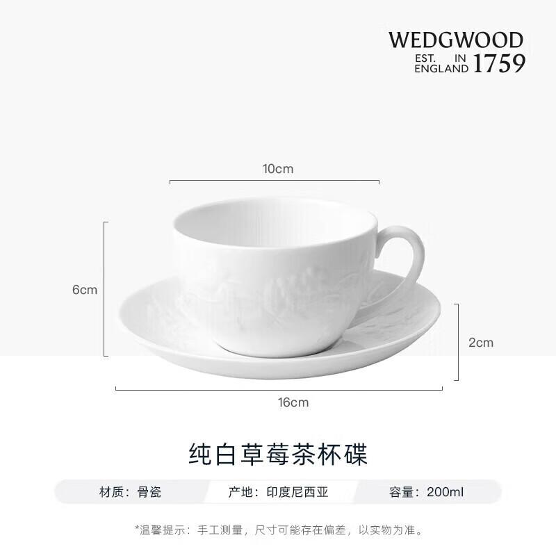 Wedgwood Wild Strawberry Teacup & Saucer Set