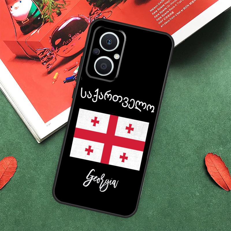 Georgia Flag Case For OPPO Reno 10 11 12 13 14 Pro 11F 12F 13F 14F 7 8 Lite OPPO Find X9 X8 X5 Pro Cover
