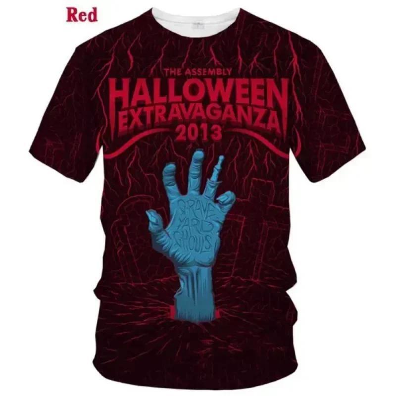 Rock Band Helloween 3D Print T Shirt Women Men Summer O-neck Short Sleeve Fashion Tshirt Graphic Tees Cosplay Costume Tees
