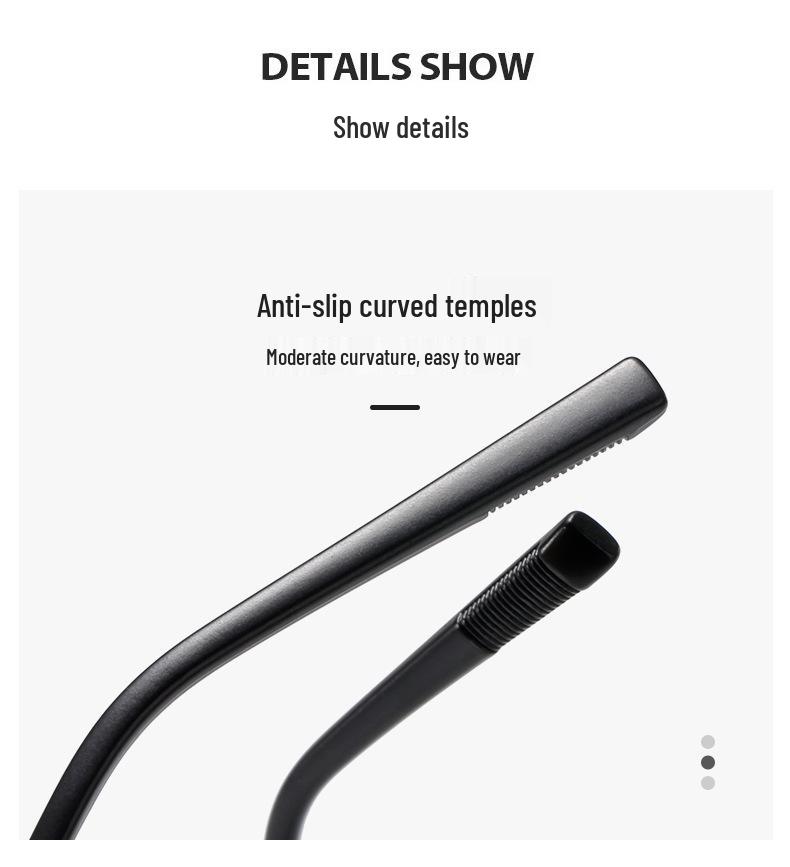 Stylish, large-frame multi-focus reading glasses with HD clarity, anti-blue light protection, and a youthful look for distance and near vision.