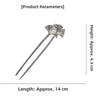 U Shape Ponytail Clip Ginkgo Biloba Pattern Headdress Accessories Elegant Chinese Hairpin  Women
